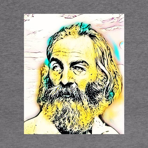 Walt Whitman Portrait | Walt Whitman Artwork 2 by JustLit